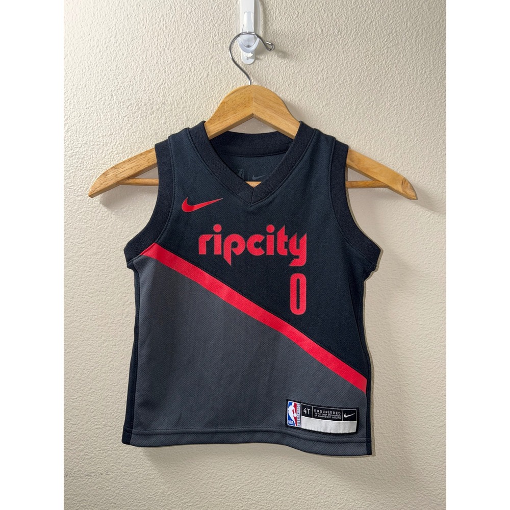Boys Nike Damian Lillard Portland Trail Blazers Jersey Size 4T